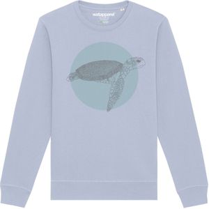 Watapparel Sweatshirt ' Meeresschildkröte '  lichtblauw / gemengde kleuren
