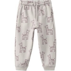 MANGO KIDS Broek  donkerbeige / cranberry