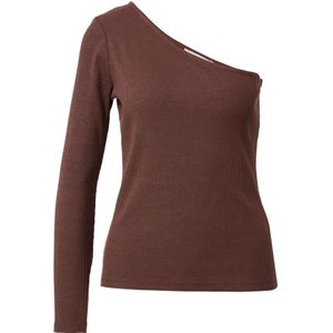 JUST FEMALE Shirt  donkerbruin