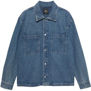 Pull&Bear Tussenjas  blauw denim