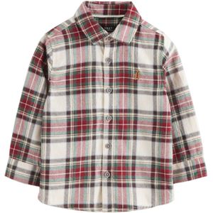 Next Overhemd  crème / groen / rood