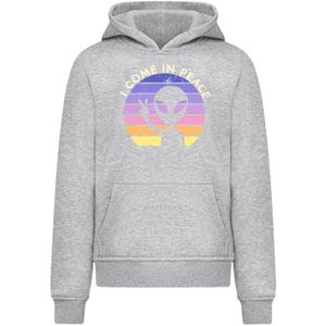 F4NT4STIC Sweatshirt 'Alien Peace Sunset'  indigo / geel / grijs gemêleerd / orchidee
