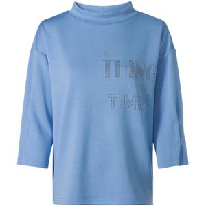 heine Sweatshirt  cyaan blauw / zilver