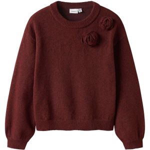 Gebreide Trui - Regular Fit - O-hals - Lange Mouwen - Pluizig Gebreid