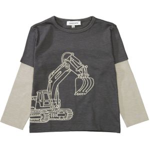 STACCATO Shirt  beige / antraciet / lichtgrijs