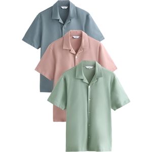 Next Overhemd  opaal / mintgroen / rosa