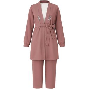 MODAMIHRAM Broekpak  oudroze / zilver / wit