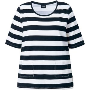 Ulla Popken Shirt  zwart / wit