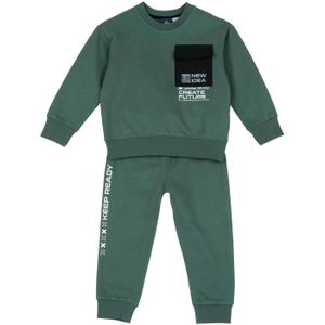 Chicco - Joggingpak - Donkergroen - Sweatstof