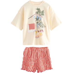 Next Set  ecru / lichtblauw / groen / rood