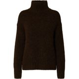 Selected - Gabriella - Gebreide Trui - Hoge Hals - Lange Mouwen - Relaxte Pasvorm