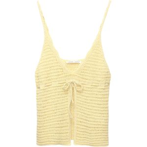 Pull&Bear Gebreide top  pasteelgeel