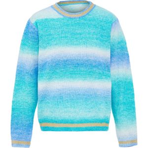 Sidona Trui  blauw / turquoise / pastelblauw / goudgeel