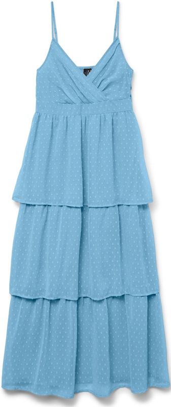 Vmmelisa - Lange Jurk - Maxi - Mouwloos - V-Hals - Enkel Lengte - Regular Fit