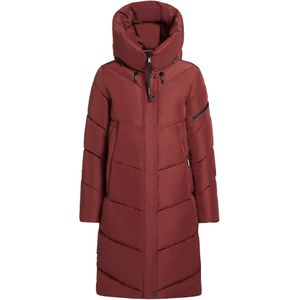 khujo Wintermantel 'Jange'  donkerrood