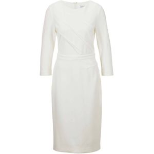 MADELEINE - Kokerjurk - Wolwit - Jersey - Knielengte