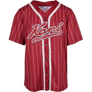 Karl Kani Shirt  donkerrood / wit