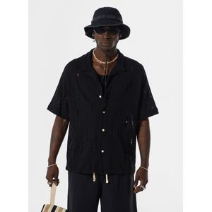 VAMOS CLO Overhemd  zwart