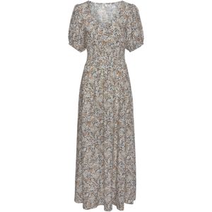 VIVANCE Jurk  beige / duifblauw / bruin / wit