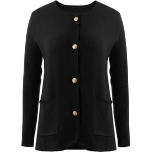 Imily Bela Gebreid vest  zwart