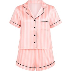 For You Moda Pyjama  rosa / zwart