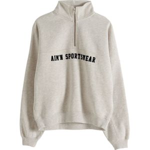 Aim'n Sweatvest  beige gemêleerd / zwart