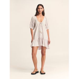 St MRLO Jurk 'Sora'  groen / pastelroze