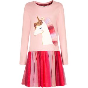 happy girls Jurk  rosa / pitaja roze / vuurrood / wit