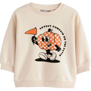 Next Sweatshirt  ecru / oranje / zwart