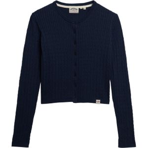 Superdry - Micro Cable - Cardigan - Slim Fit - Ronde Hals