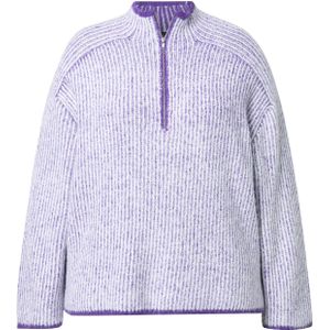 Ulla Popken Trui  lila / wit