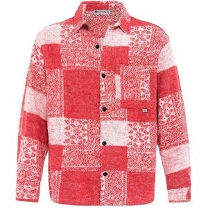 Dandalo Overhemd  rood / watermeloen rood / offwhite