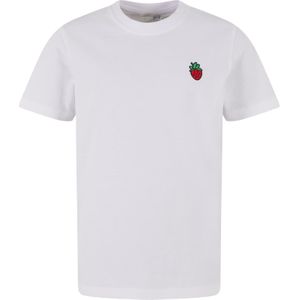 Mister Tee Shirt 'Strawberry Love'  groen / karmijnrood / zwart / wit