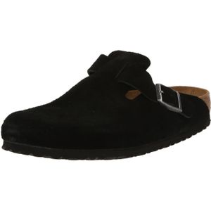 Birkenstock - Boston - Klompen - Zwart - Suède