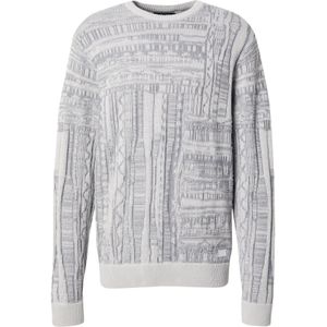 Iriedaily Trui 'Theo'  grijs / lichtgrijs