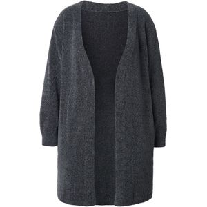 Ulla Popken Gebreid vest  grafiet