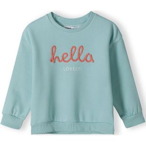 MINOTI Sweatshirt  mintgroen / oranje / wit