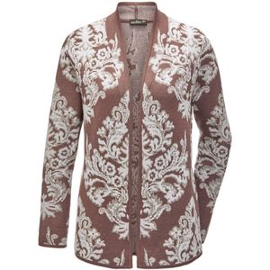 Goldner Gebreid vest  bruin / wit