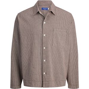 JACK & JONES Overhemd  bruin / lichtbruin
