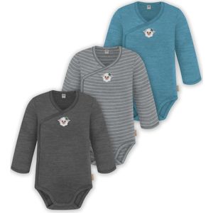 normani Rompertje/body  blauw / grijs / gemengde kleuren