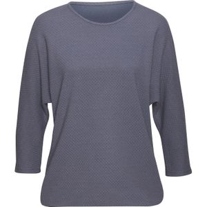 Vivance - Shirt - Rookblauw - Lange Mouwen - Kreukvrije Structuurkwaliteit