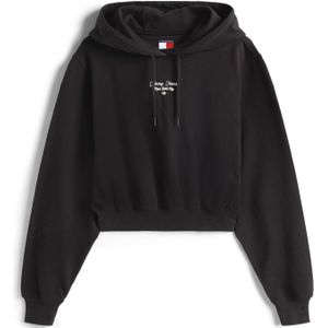 Tommy Jeans - Essential Logo 1 - Hoodie - Boxy-fit - 100% Regeneratief Katoen