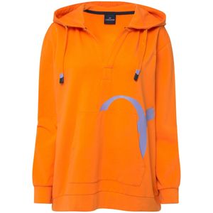 LAURASØN Sweatshirt  blauw / neonoranje