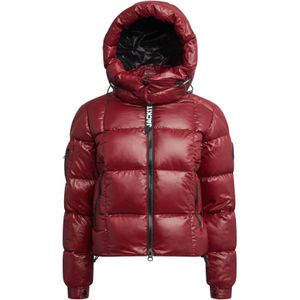 JACK1T Outdoorjas ' EZ Boxed Crop Puffer Lux '  bourgogne