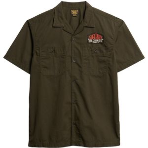 Superdry - Mechanic - Overhemd - Blauw - Katoen