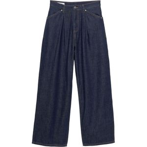 Pull&Bear Bandplooi jeans  navy