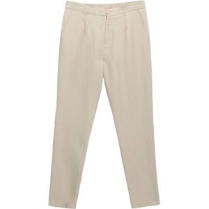 Ramsey Bandplooibroek  beige