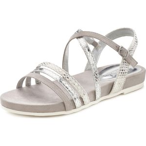 Lascana - Sandalen - Zilverkleur - VEGAN - Metallic Look