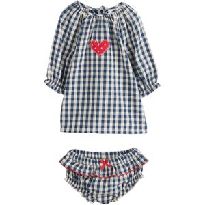 Next Jurk  crème / navy / rood / wit