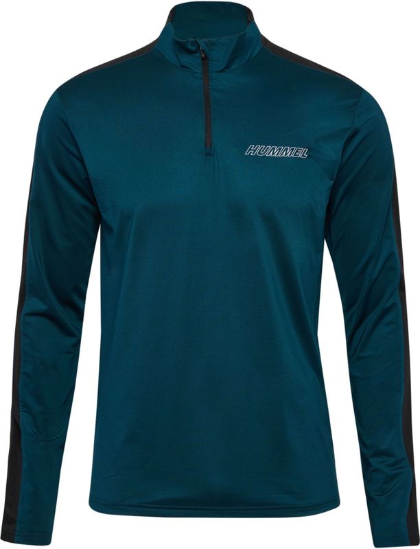 Hummel - hmlTE STRENGTH PL HALF ZIP - Sporttop - Stretch Fleece - Regular Fit